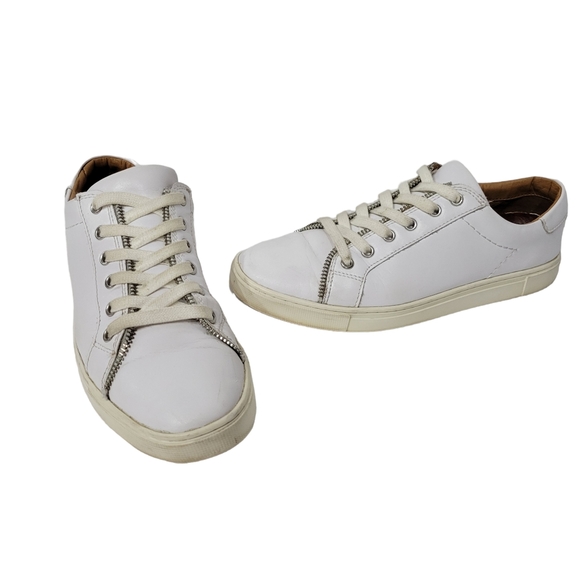 Frye White Leather Women's Sneakers - Picture 2 of 9